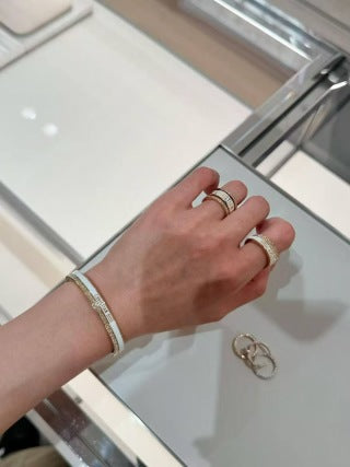 Dior Liora Crystal Edge Open Cuff Bracelet