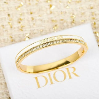 Dior Liora Crystal Edge Open Cuff Bracelet