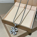 Bvlgari Silver Crystal Cross Pendant Necklace – Elegant Luxury Jewelry