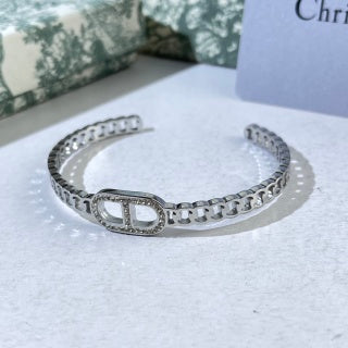 Dior Liora Crystal CD Chain Cuff Bracelet