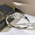 Bvlgari Silver Black Accent Cuff Bracelet – Elegant Luxury Jewelry