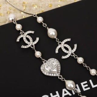 Chanel Crystal Pearl Layered Necklace – Elegant Luxury Fashion Jewelry