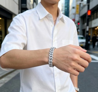 Gucci Pavé Curb Link Crystal Bracelet