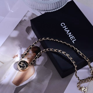 Chanel Black & White CC Pendant Necklace – Elegant Luxury Fashion Jewelry