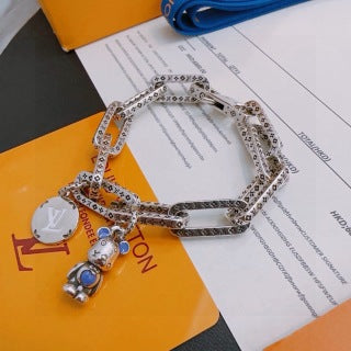 Louis Vuitton Monogram Charm Bead Link Bracelet