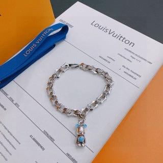 Louis Vuitton Aquamarine Charm Link Bracelet