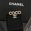 Chanel Geometric Circle Signature Brooch