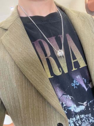 Gucci Horsebit Cylinder Charm Chain Necklace