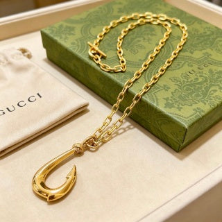 Gucci Hook Pendant Chain Necklace