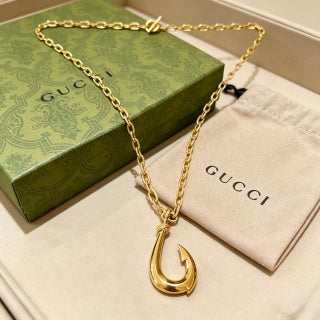 Gucci Hook Pendant Chain Necklace