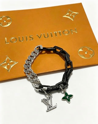 Louis Vuitton Monogram Butterfly Contrast Link Bracelet