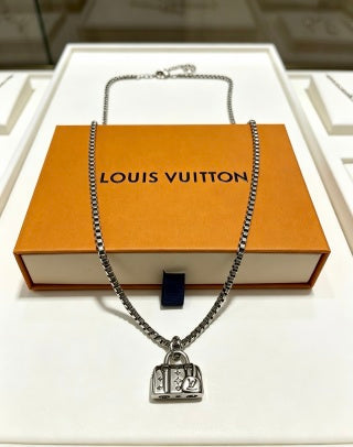 Louis Vuitton Monogram Trunk Charm Necklace