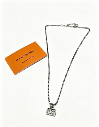 Louis Vuitton Monogram Trunk Charm Necklace