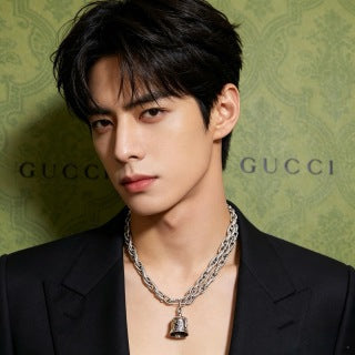 Gucci Horsebit Bell Charm Long Chain Necklace