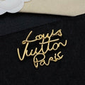 Louis Vuitton Signature Script Brooch
