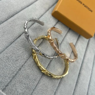 Louis Vuitton Diamond Facet Open Cuff Bracelet