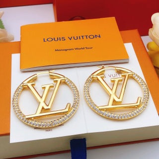 Louis Vuitton Radiant Monogram Circle Stud Earrings