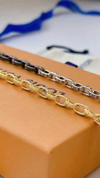 Louis Vuitton Tri Tone Fusion Chain Necklace