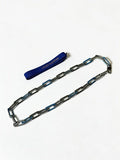 Louis Vuitton Blue Accent Link Layer Necklace