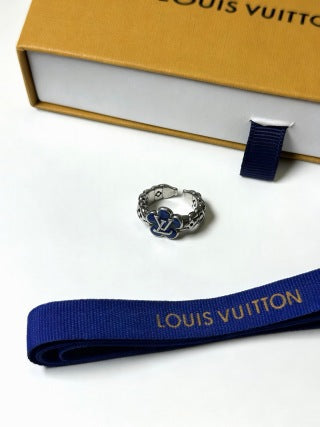 Louis Vuitton Blue Monogram Link Ring