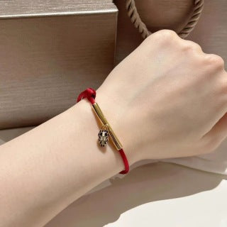 BVLGARI Red Cord Bracelet