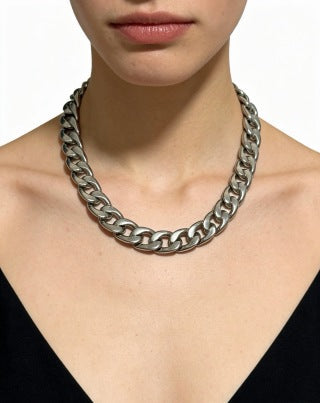 Louis Vuitton Heavy Link Emblem Necklace