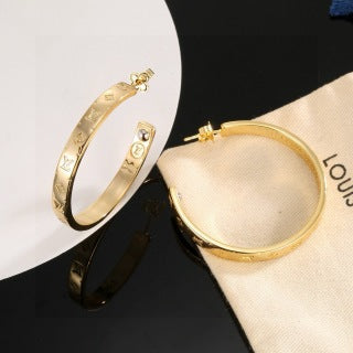 Louis Vuitton Monogram Arc Hoop Earrings
