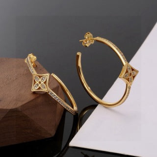Louis Vuitton Blossom Arc Hoop Earrings