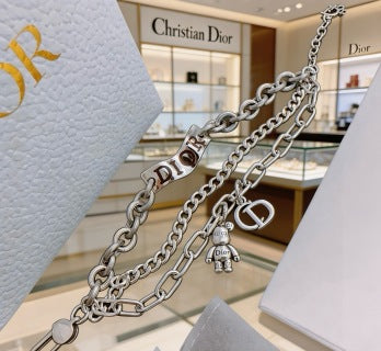 Dior Oblique Multi Charm Link Bracelet