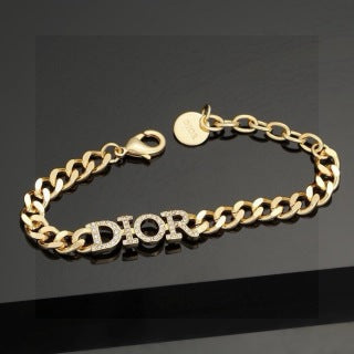 Dior Oblique Pearl Link Chain Necklace