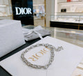 Dior Oblique Silver Link Chain Bracelet