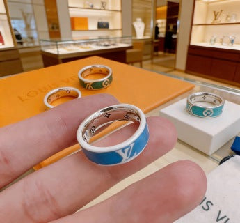 Louis Vuitton Color Bloom Enamel Band Ring