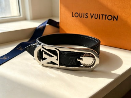 Louis Vuitton Monogram Buckle Leather Wrap Bracelet