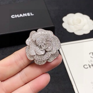 Chanel Elegant Camellia Flower Brooch