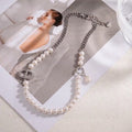 Dior Pearl Oblique Chain Necklace