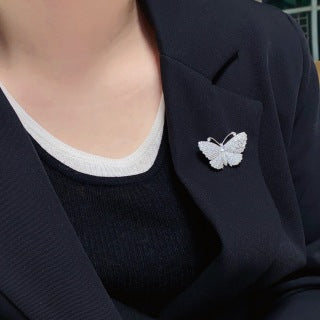 Chanel Sparkling Butterfly Statement Brooch