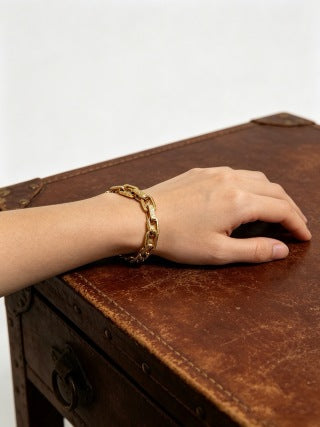 Louis Vuitton Dual Tone Heritage Link Bracelet