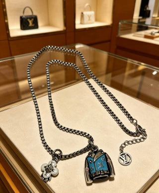 Louis Vuitton Azure Emblem Pendant Necklace