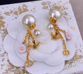 Dior Jardin Bee Pearl Drop Earrings
