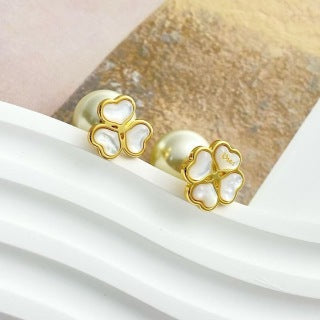 Dior Rose Dior Pearl Bloom Stud Earrings