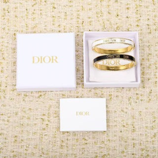 Dior CD Signature Crystal Bangle Bracelet