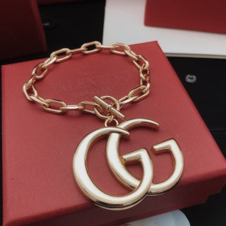 Gucci GG Interlocking Logo Charm Chain Bracelet