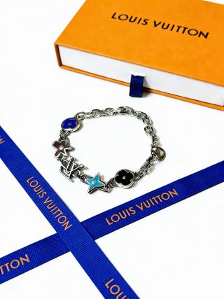 Louis Vuitton Blossom Monogram Charm Link Bracelet