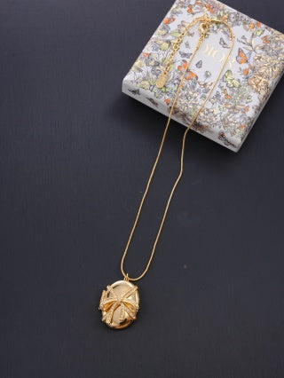 Dior Elara Crystal Bloom Medallion Necklace