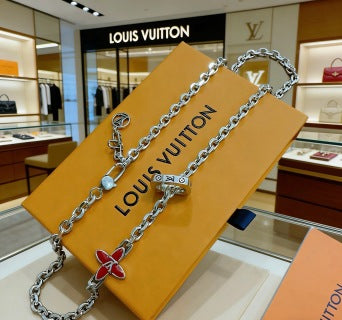 Louis Vuitton Blossom Monogram Chain Bracelet Necklace
