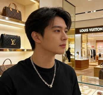 Louis Vuitton Monogram Lock Chain Necklace