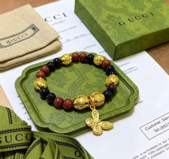 Gucci GG Heritage Bead Charm Bracelet