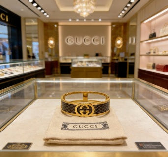 Gucci Interlocking G Horsebit Cuff Bracelet