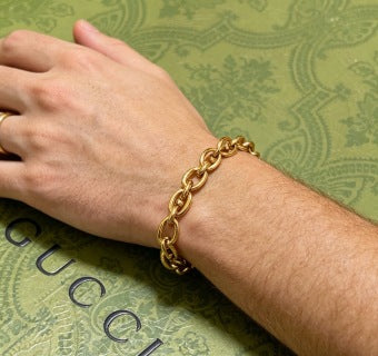 Gucci Twisted Interlocking Link Chain Bracelet