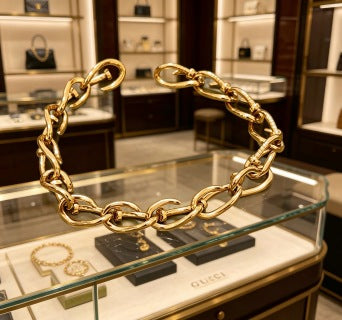 Gucci Twisted Interlocking Link Chain Bracelet